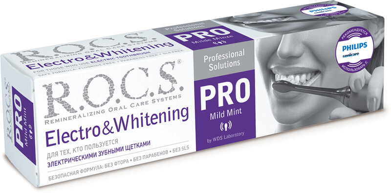 Зубная паста R.O.C.S. Pro Electro&Whitening, 135г Россия, 135 г