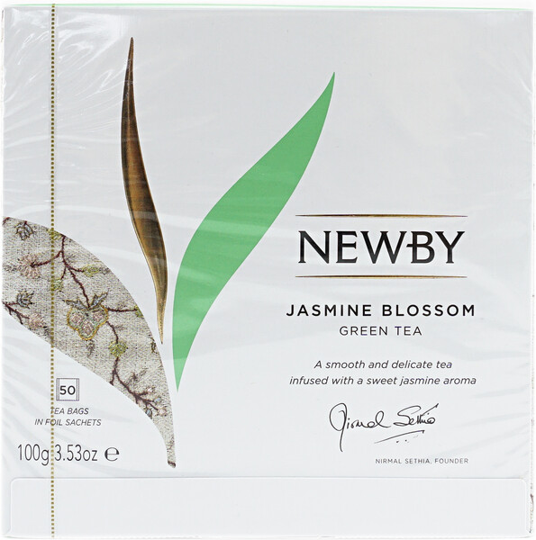 Чай зеленый Newby Jasmine Blossom в пакетиках 2 г 50 шт