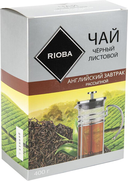 RIOBA Чай черный листовой Английский Завтрак, 400г