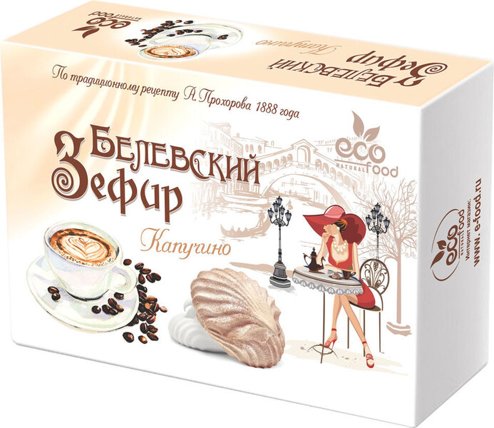 Зефир EcoFood Капучино 200г