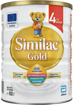 Молочная смесь сухая Similac Gold 4 от 18 месяцев, 800 г