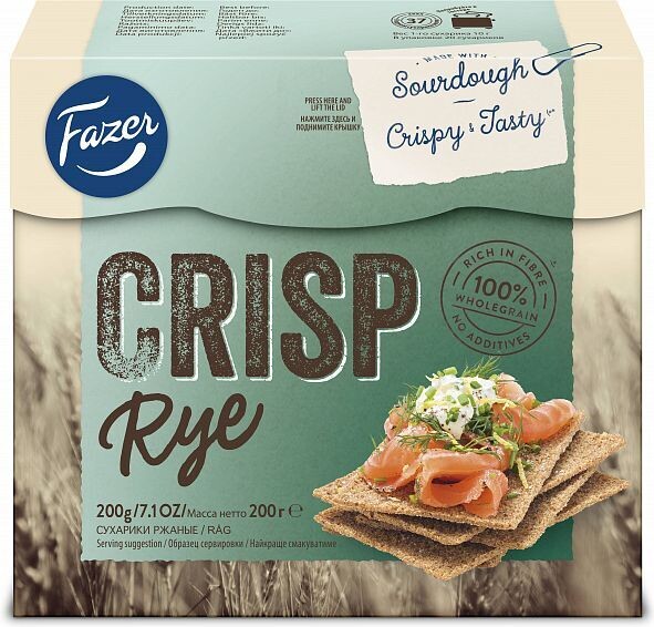 Хлебцы Fazer Krisp Ржаные хрустящие