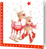 Салфетки бумажные Bulgaree green 3-х слойные Жители Севера 33x33 см 20 шт