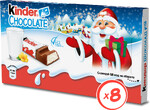 Шоколад Kinder® Chocolate с молочной начинкой, “Новогодняя серия”, 100 г