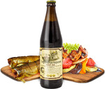 Квас Афанасий Старомонастырский хлебный нефильтрованный живой пастеризованный, 500 мл., стекло