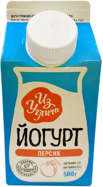 Йогурт Из Углича персик 1.5% 500 г