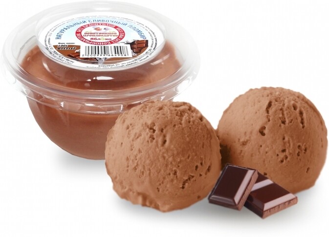 Мороженое Пломбир шоколадный 100г Собственное Производство