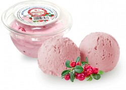 Мороженое Пломбир с брусникой 100г Собственное Производство