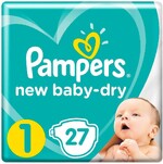 Подгузники Pampers New Baby 1 (2-5 кг) для новорожденных, 27 шт