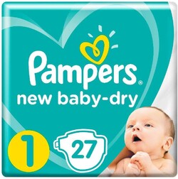 Подгузники Pampers New Baby 1 (2-5 кг) для новорожденных, 27 шт