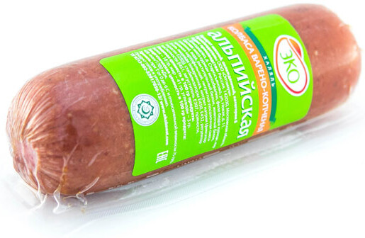 Колбаса варено-копченая «ЭКОЛЬ» Альпийская Халяль минибатон, 350 г
