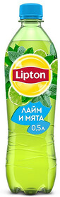 Холодный чай Lipton лайм-мята 0,5л пластиковая бутылка Россия