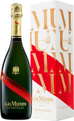 Игристое вино Mumm Cordon Rouge Brut Champagne AOC (gift box) 0.75л