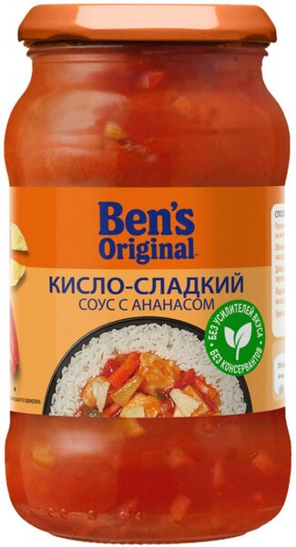 Соус Uncle Ben's Original кисло-сладкий с ананасами, 400 г