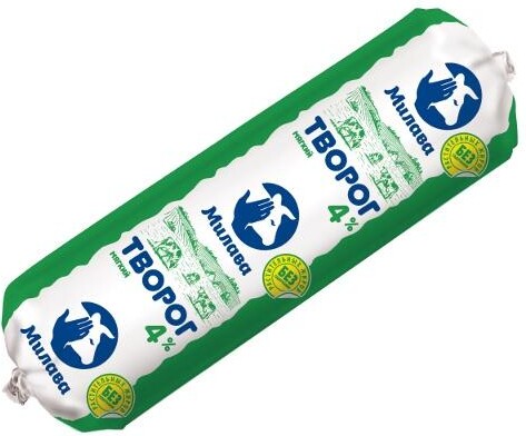 Творог мягкий, 4%, Милава, 400 гр., пакет