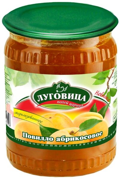Джем абрикосовый, Луговица, 430 гр., стекло