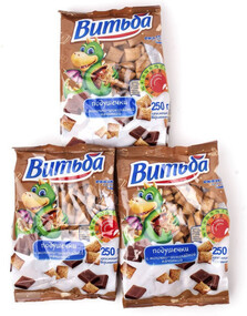 Подушечки с молочно-шоколадной начинкой 