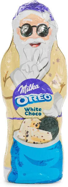 Milka Шоколад белый Дед Мороз с Орео