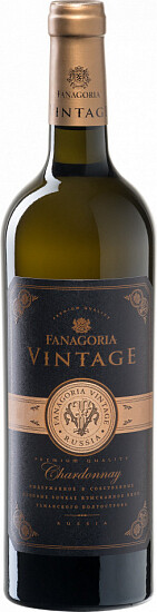 Вино Vintage Chardonnay Sennoy Fanagoria 2017 0.75л