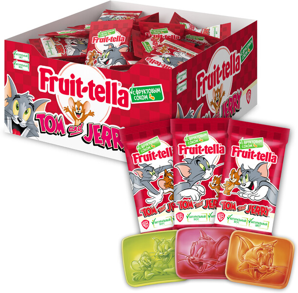 Мармелад жевательный FRUIT-TELLA Том и Джерри, 10г Россия, 10 г