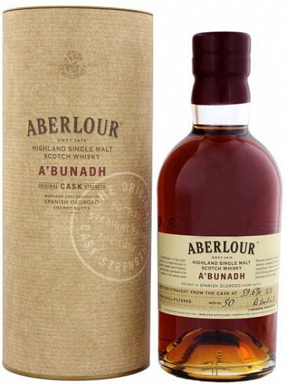 Виски Aberlour A'bunadh Single Malt Scotch Whisky (gift box) 0.7л