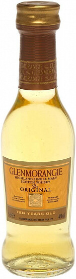 Виски Glenmorangie The Original 10 years single malt scotch whisky 0.05л