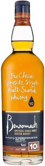 Виски Benromach 10 YO Single Malt 0.2 л