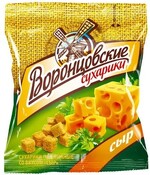 Сухарики Воронцовские со вкусом Сыра, 0.04кг