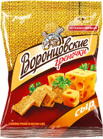 Сухарики-гренки Воронцовские пшеничные со вкусом Сыра, 0.06кг