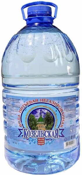 Вода питьевая КОЗЕЛЬСКАЯ негазированная, 5л Россия, 5 L