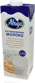 Молоко АВИДА пастеризованное 2,5%, 1л X 1 штука