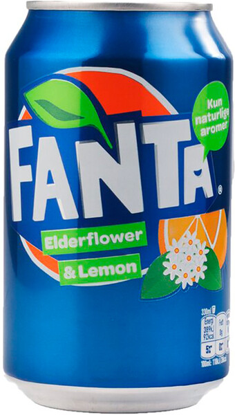 Напиток Fanta газированный Elderflower Lemon, 330 мл., ж/б