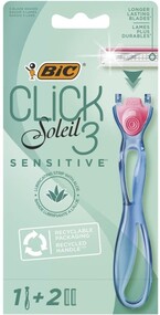 Бритва Bic Click Soleil 3, sensitive, женская, три лезвия, 2 сменные кассеты, 1 шт.