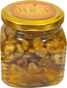 Мед Медовая трапеза 300г с грецким орехом ст/б