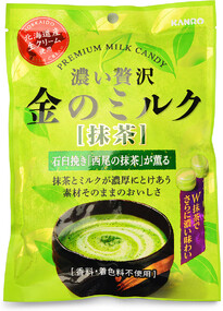 Карамель Kanro молочная с зеленым чаем 70 г в пакете Япония