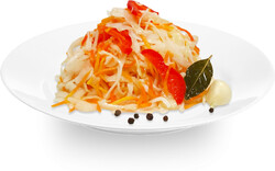 Капуста маринованная со сладким перцем вес Собственное Производство