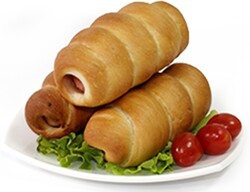 Сосиска запеченная в тесте 100г Собственное Производство