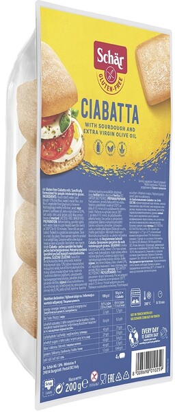 Хлеб Schar Ciabatta Итальянский без глютена 200г