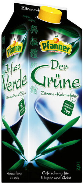 Холодный чай со вкусом лимона и опунции, 2л