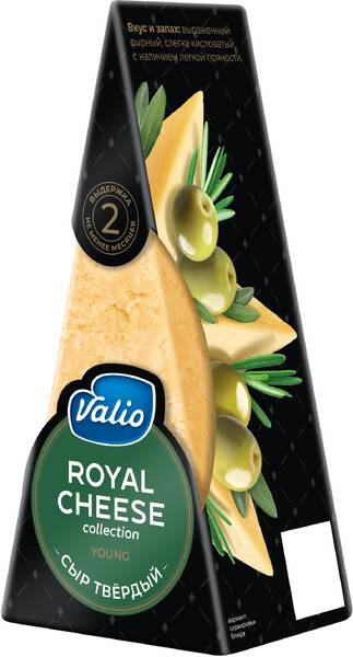 Сыр твердый VALIO Royal cheese Young 40%, без змж, 200г Россия, 200 г