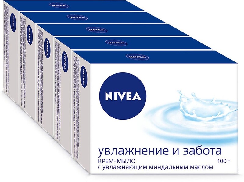 Крем-мыло NIVEA Увлажнение и забота с миндальным маслом, 100г