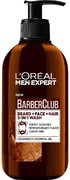 Гель для бороды, лица и волос мужской L'OREAL Men Expert Barber Club 3в1 с маслом кедрового дерева, 200мл Польша, 200 мл