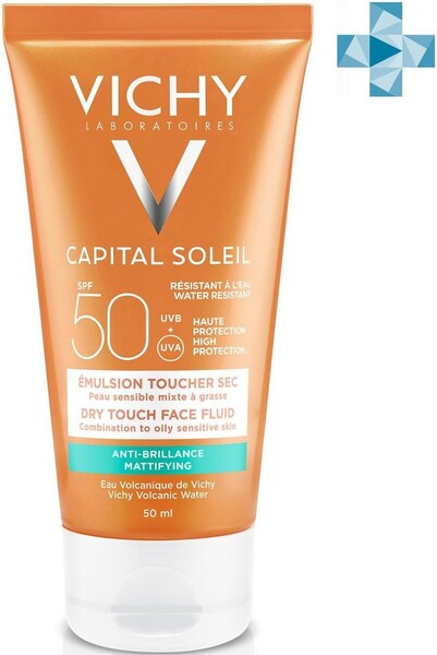 Vichy Capital Soleil Матирующая эмульсия для лица SPF50, 50 мл