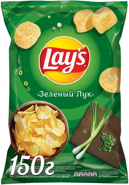 Чипсы картофельные Lay's Молодой зеленый лук 140г