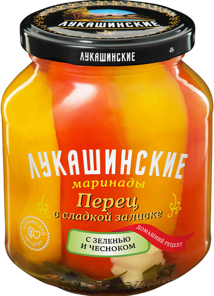 Перец Лукашинские В сладкой заливке с укропом и чесноком