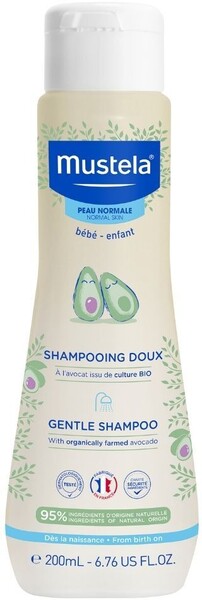 Mustela Мягкий шампунь для детских волос, 200 мл