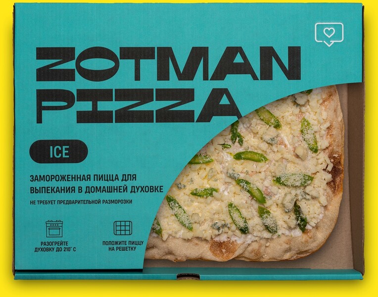  Пицца Zotman Сырная со спаржей 390&nbsp;г 