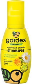 Спрей от комаров Gardex Baby с календулой и ромашкой для детей с 2 лет, 100 мл