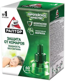 Ликвид РАПТОР От комаров 60 ночей жидкость