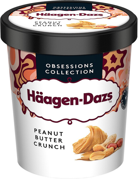 Мороженое HAAGEN-DAZS пломбир с арахисовой пастой 400г Франция